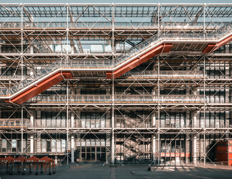 Paris, France: modern facade of Centre Pompidou