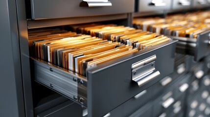 Organize your workspace efficiently with a versatile file cabinet for document storage