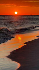 Okaloosa  island beach sunset 