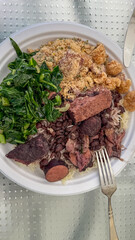 A Big plate of Brazilian Feijoada 