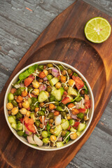 High Protein Mixed Sprouts Salad Bowl – Healthy Vegan Meal.