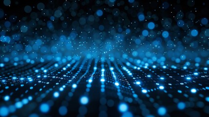 3d rendering of a digital information concept featuring a binary code background design