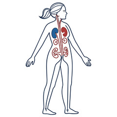 Girl Body Sketch - Artistic Figure Drawing