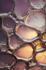 Close-up of segmented layered surface resembling biological scales or fibers with tactile rhythm.