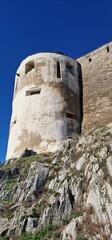 Naklejka premium The Fortress of Deva. It is a fortress located in the city of Deva, Hunedoara County, Romania, on top of a volcanic hill.