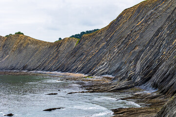 Panoramic View of the Basque Flysch and Sakoneta Cove