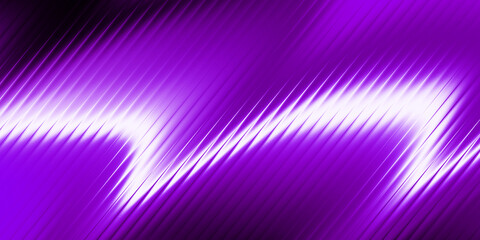 Vibrant Neon Purple Abstract Glass Ribbed Background with Glowing White Light Streak and Fast Dynamic Diagonal Lines Effect