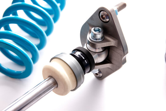 Spherical Bearing and Mount Assembly on Racing Coilover