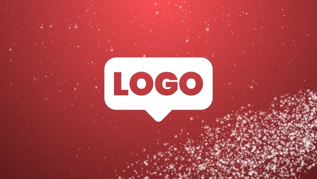 Holidays Snow Falling Christmas Logo Reveal