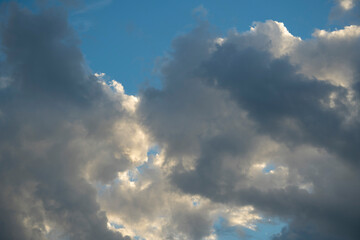 blue sky with clouds