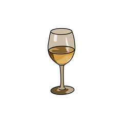 glass of white wine