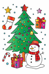 Christmas tree with gifts