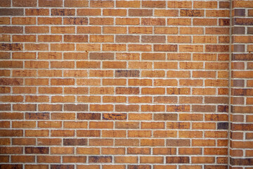 Red brick wall with classic bond pattern. Texture for architecture, construction or urban design...