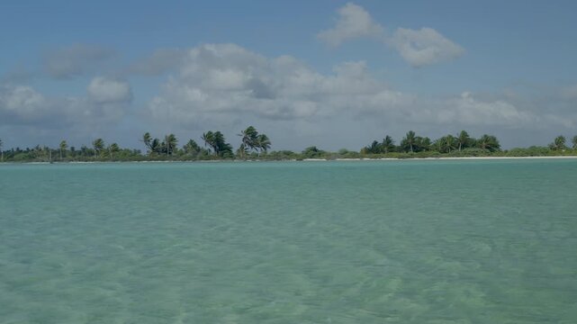 Kiritimati, Christmas Island, Kiribati, tropical lagoon, turquoise water, South Pacific, Pacific Ocean, tropical island, 4K video, beach, lagoon, island, paradise, crystal clear water, tropical, trave