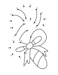 Christmas Connect the Dots Coloring Page for Kids | Christmas Dot to Dot