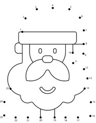 Christmas Connect the Dots Coloring Page for Kids | Christmas Dot to Dot