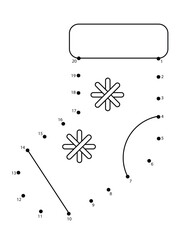 Christmas Connect the Dots Coloring Page for Kids | Christmas Dot to Dot
