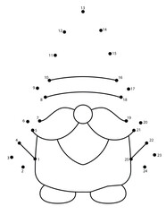 Christmas Connect the Dots Coloring Page for Kids | Christmas Dot to Dot