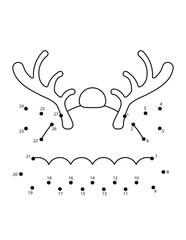 Christmas Connect the Dots Coloring Page for Kids | Christmas Dot to Dot
