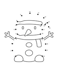 Christmas Connect the Dots Coloring Page for Kids | Christmas Dot to Dot