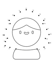 Christmas Connect the Dots Coloring Page for Kids | Christmas Dot to Dot