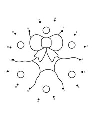 Christmas Connect the Dots Coloring Page for Kids | Christmas Dot to Dot