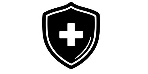 Obraz premium Student Mental Health and Wellness Shield Vector Icon 