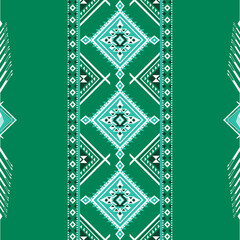 Modern Ethnic Green Color Pattern