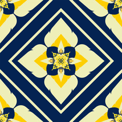 Thai style fabric pattern traditional 