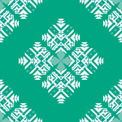 Modern Ethnic Green Color Pattern