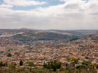 View of the city of Fez, Morocco.