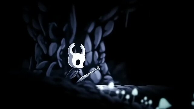 Hollow Knights Atmospheric Exploration in a Dark, Mysterious Cavern.
