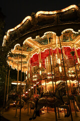 Fototapeta premium carousel in the park