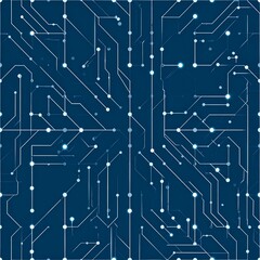 Abstract Circuit Board Design A Modern Illustration of Technology and Data Processing