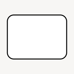 Blank text box collage element, black & white design