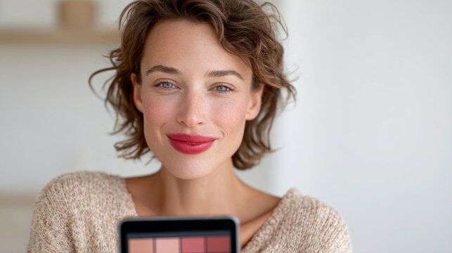 Augmented reality lipstick selector demonstration with digital try on