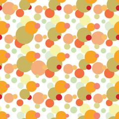 Сolor background, colorful vector texture with circles. Splash effect banner. Dotted abstract illustration with blurred drops of rain. Seamless pattern for fabric, textile.