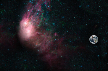 planet earth in space