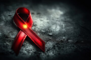 red ribbon symbol for aids awareness