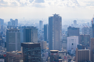 日本の都市風景　大阪府大阪市　梅田スカイビルからの眺望