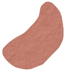 Png abstract textured shape element in red tone design