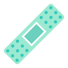 Green bandage element transparent png