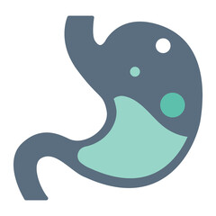 Obraz premium Stomach icon png illustration, transparent background