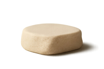 Smooth Sand-Colored Stone Pedestal with Natural Light Shadow – Organic Display Stand for Eco-Friendly Product Mockups (Transparent Background)