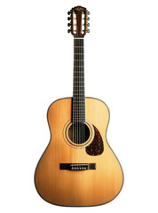 Obraz premium Beautiful Acoustic Guitar with Natural Finish and Elegant Design