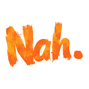 Illustration orange typography expression vector