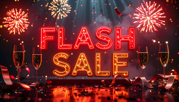 Flash Sale Red Neon Lights
