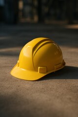 Yellow Hard Hat Studio Shot