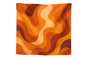 Retro wavy 70s abstract groovy pattern fabric