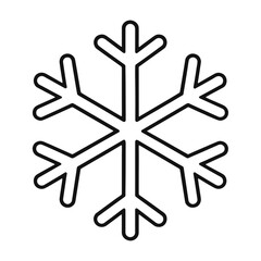 Obraz premium Minimalist snowflake vector design vector